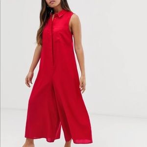 Culotte Shirt Jumpsuit
